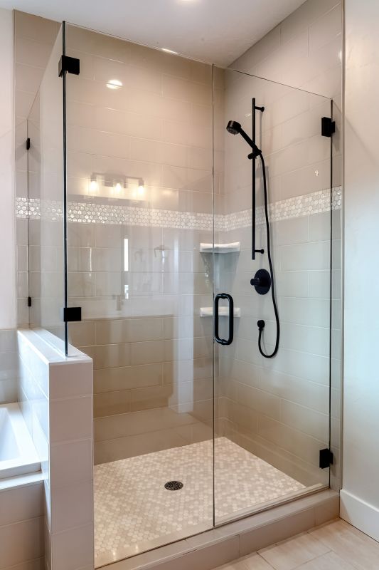 Modern Shower with Glass Walls