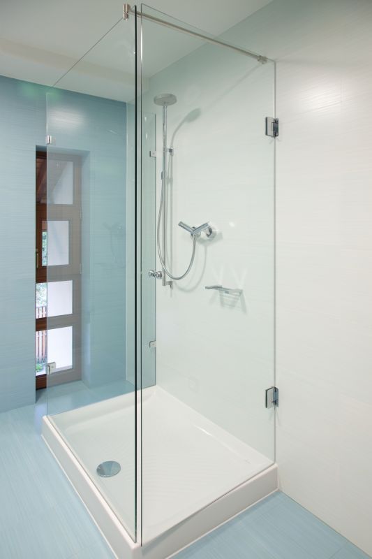 Tile and Glass Shower Setup